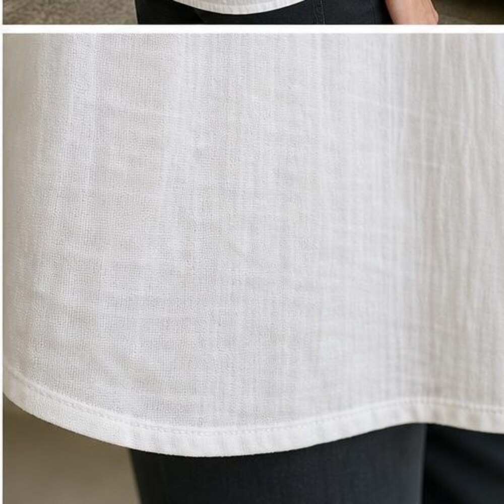 Ivory Ruffle Blouse - Picture 6 of 6
